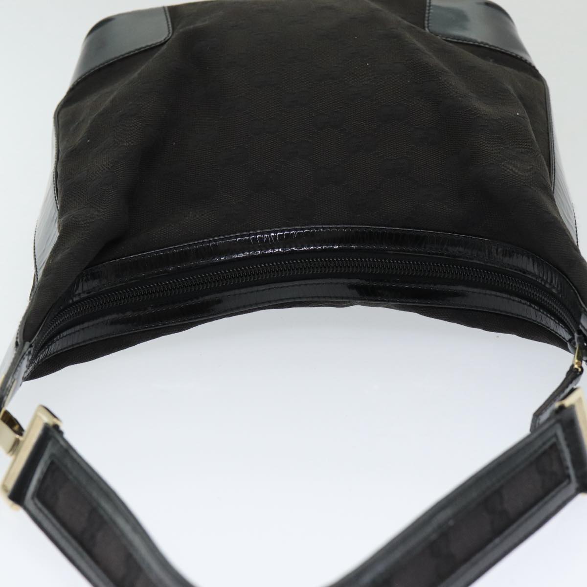 GUCCI GG Canvas Shoulder Bag Black 001 4204 84431