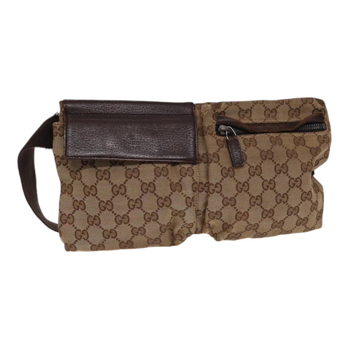 GUCCI GG Canvas Waist bag Beige 28566 84437