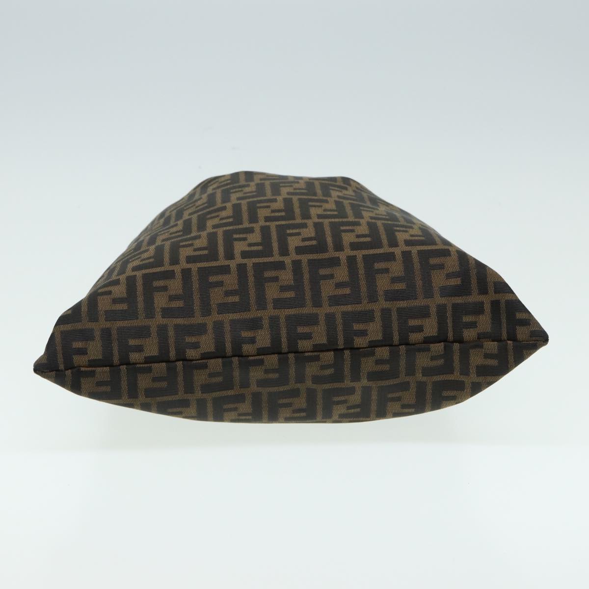 FENDI Zucca Canvas Hand Bag Brown Black 84442