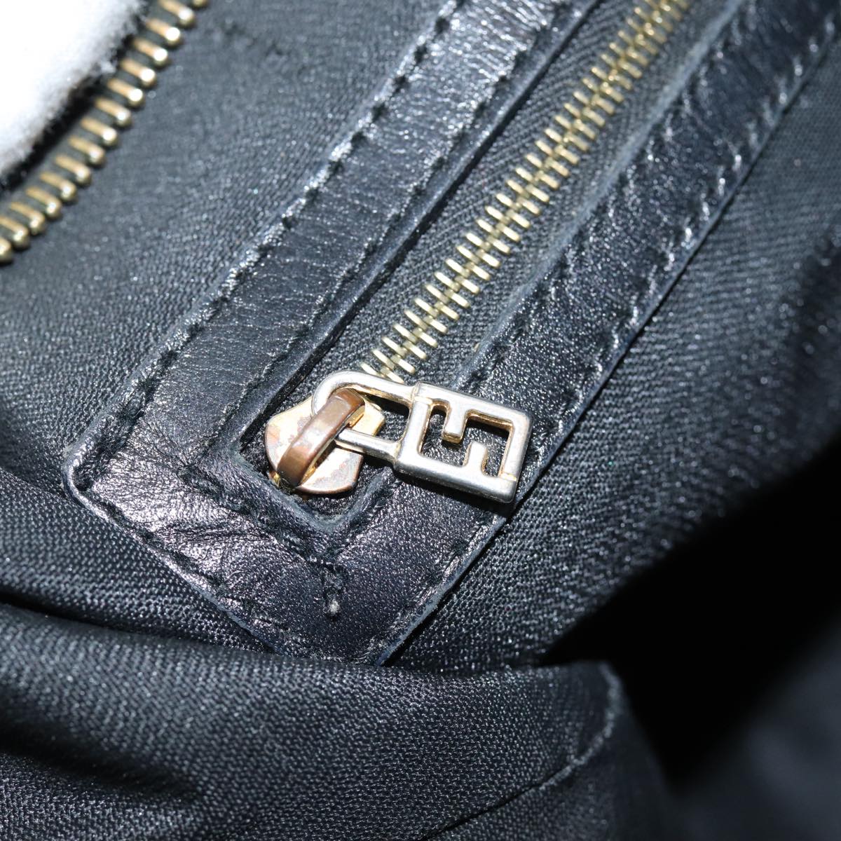 FENDI Shoulder Bag Nylon Black 84443