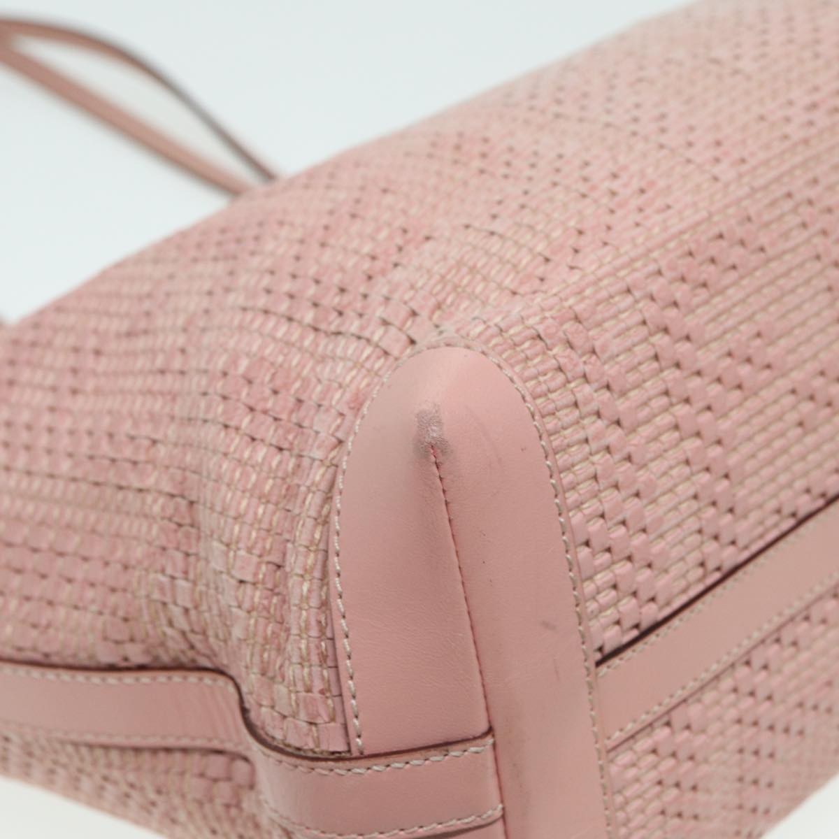 FENDI Tote Bag Leather Pink 84444