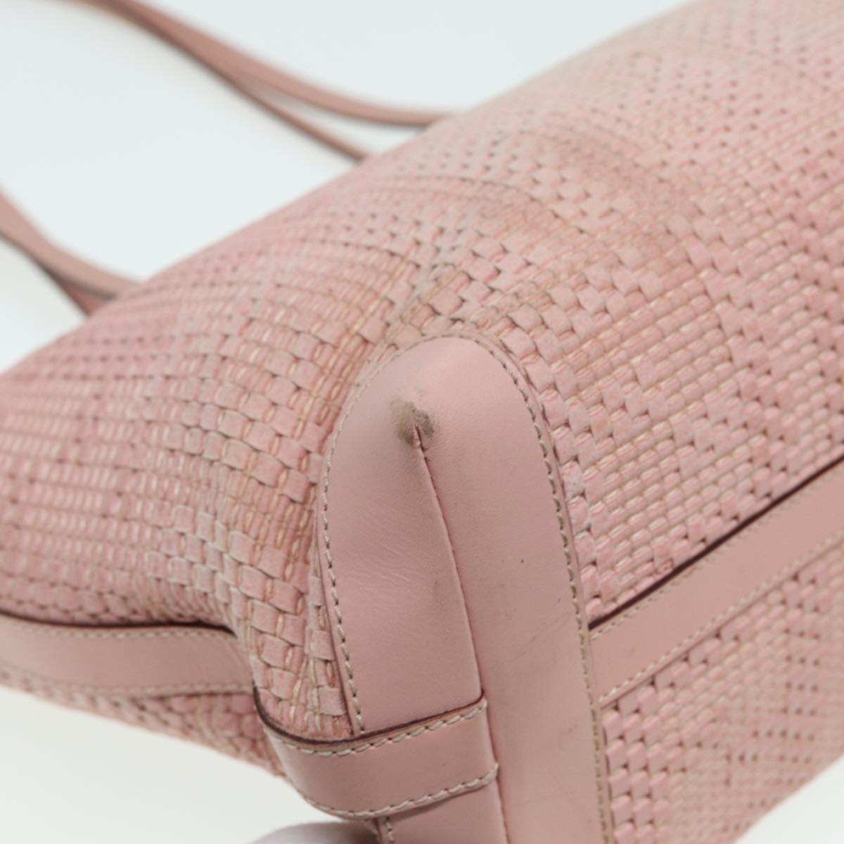FENDI Tote Bag Leather Pink 84444