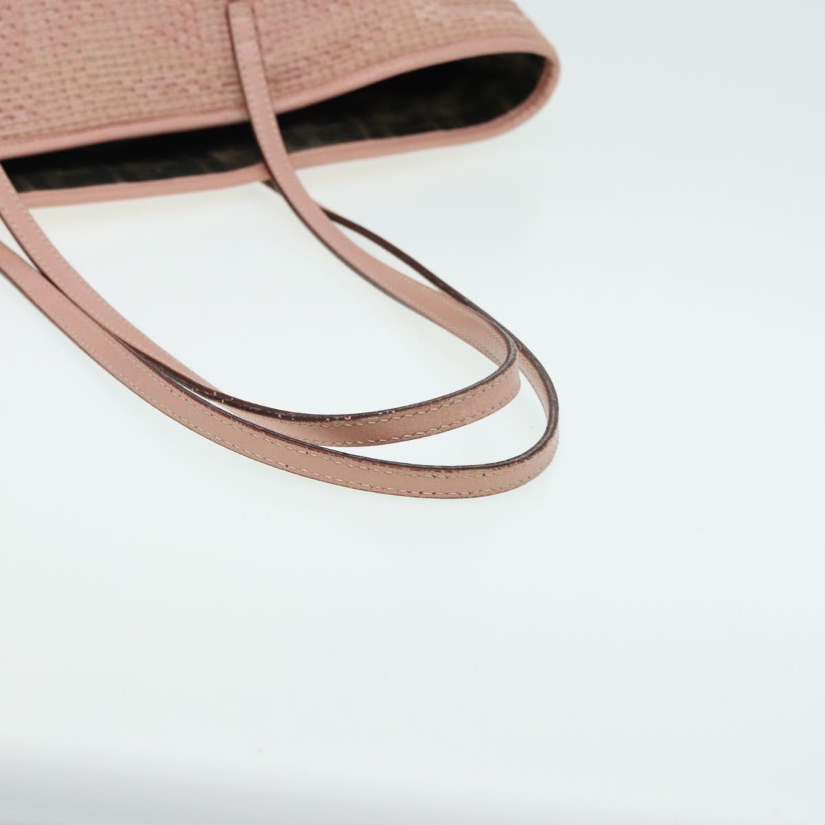 FENDI Tote Bag Leather Pink 84444