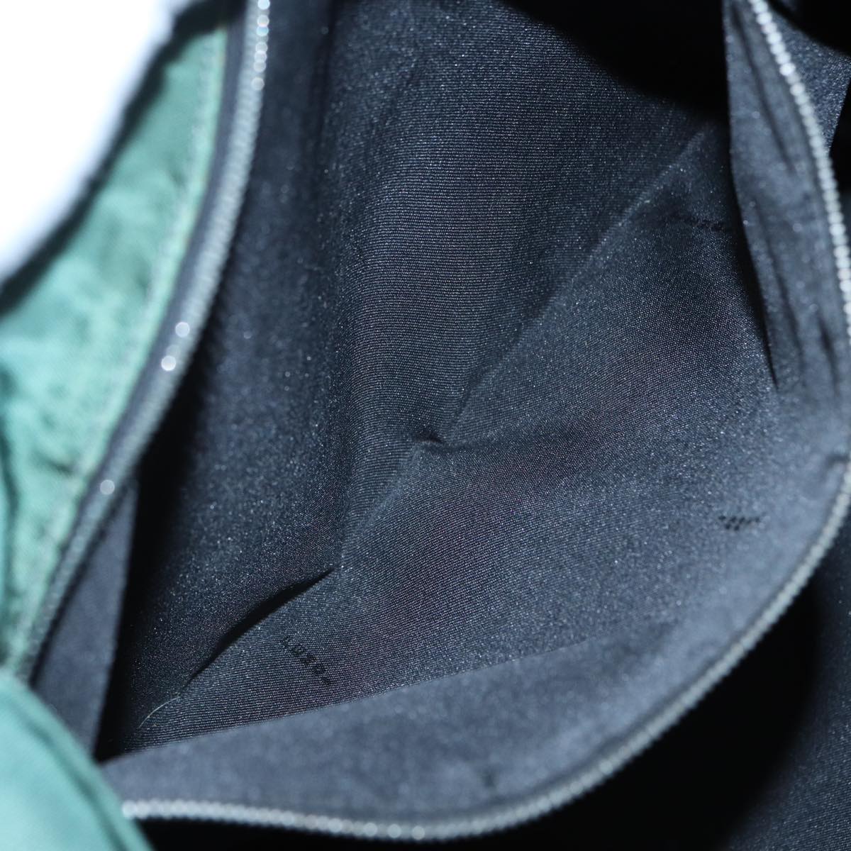 FENDI Tote Bag Nylon Leather Green Brown 84445