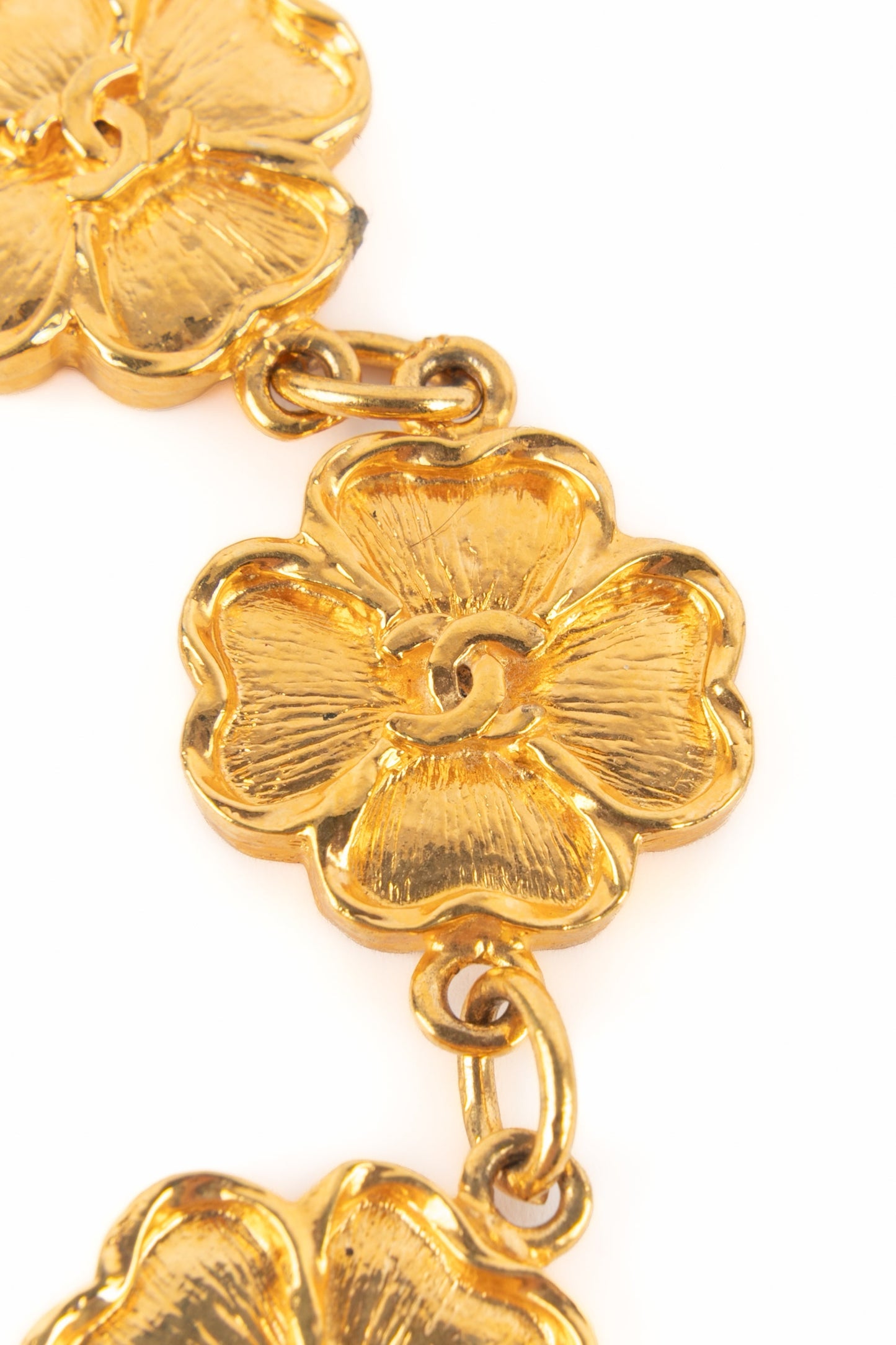 Bracelet trÃ¨fles Chanel 1980's