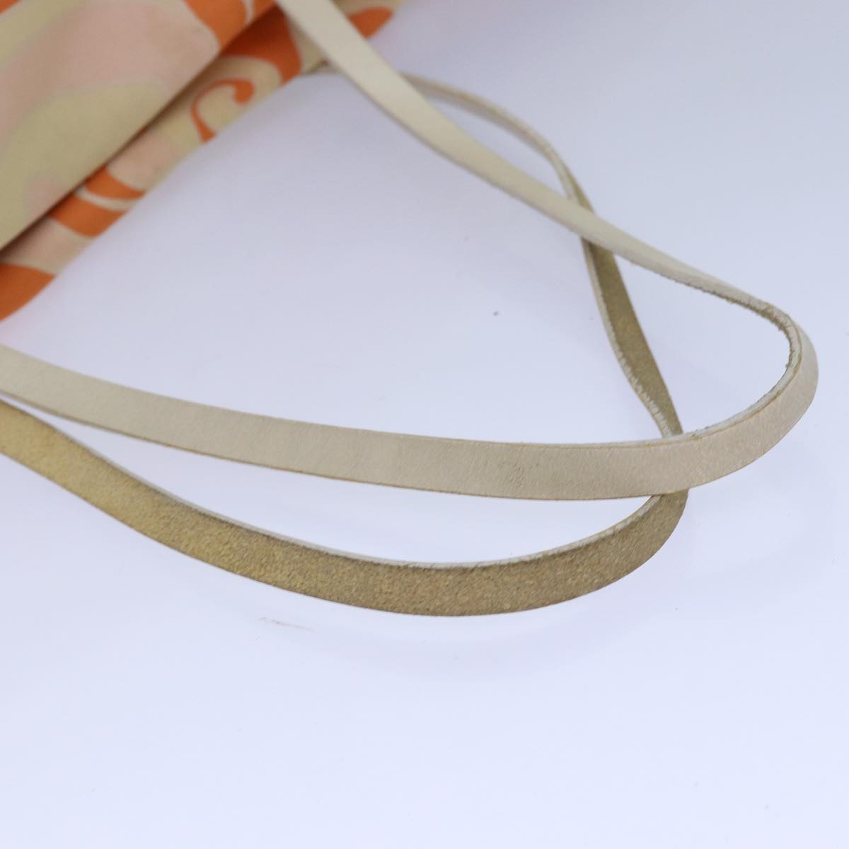FENDI Tote Bag Canvas Orange Gold 84555