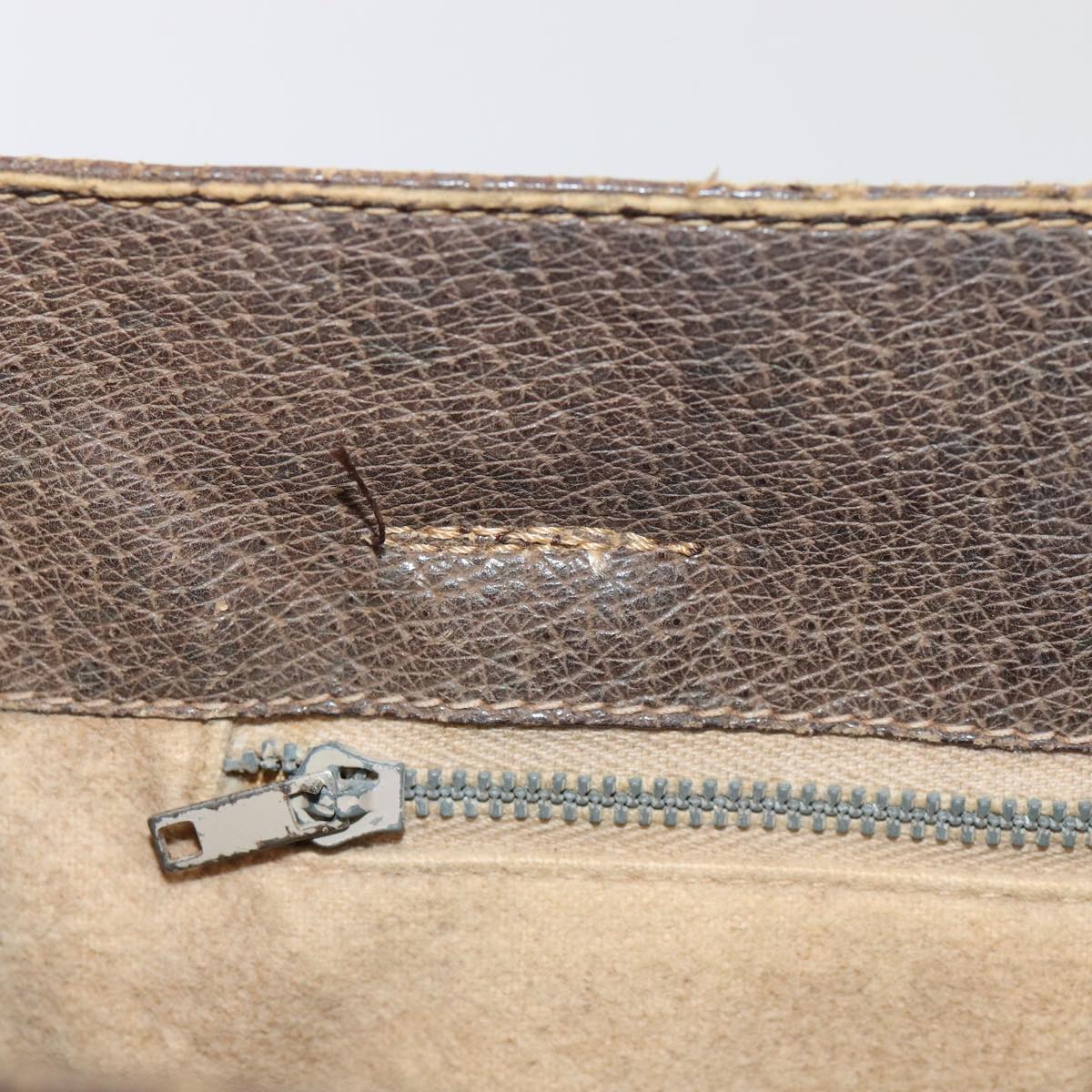 GUCCI Web Sherry Line Chain Bag Leather Patent 3Set Brown Red Green 84597