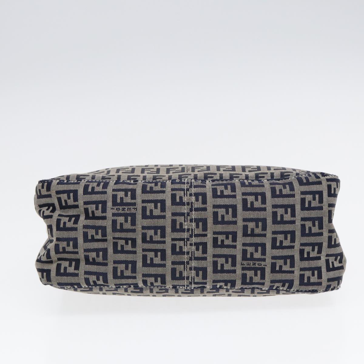 FENDI Zucchino Canvas Accessory Pouch Navy 84615