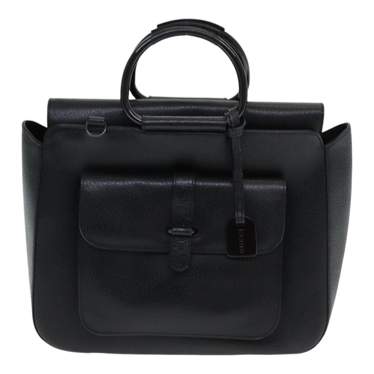 GUCCI Hand Bag Leather 2way Black 000 2058 0307 6 84764
