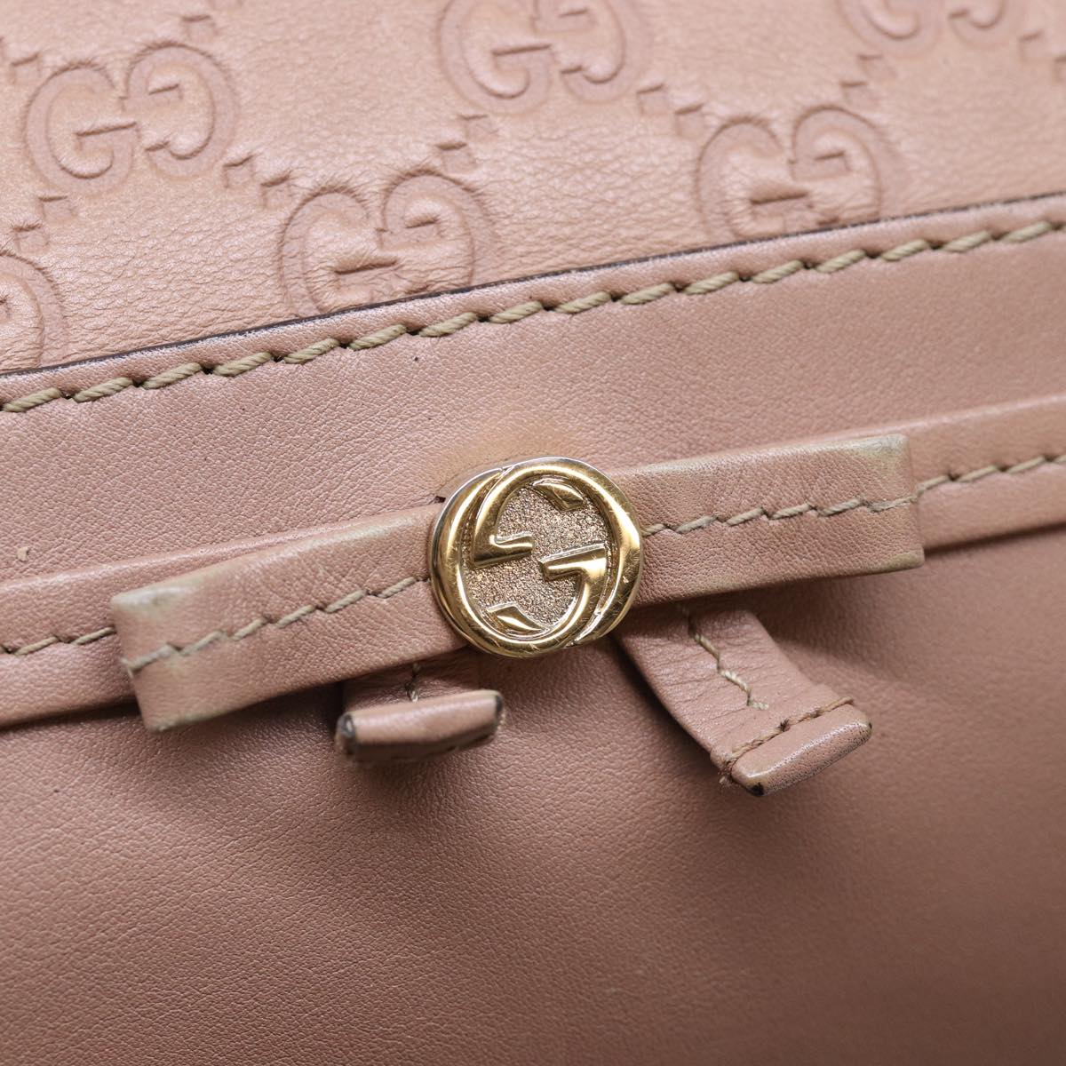 GUCCI GG Canvas Guccissima Hand Bag 2way Pink 269894 84765