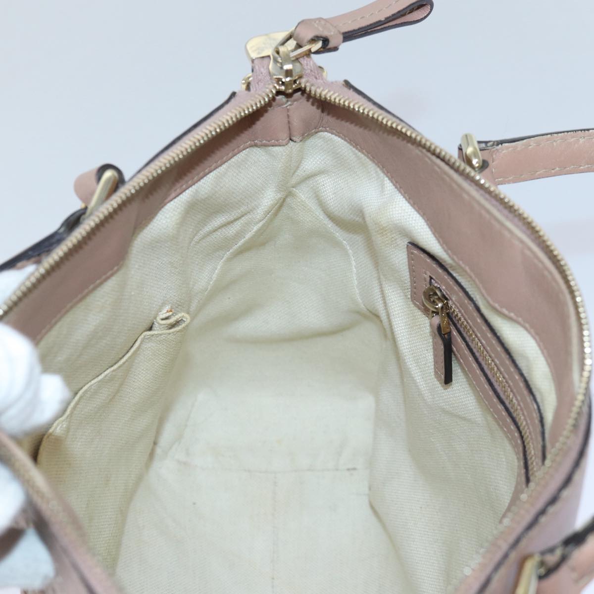 GUCCI GG Canvas Guccissima Hand Bag 2way Pink 269894 84765