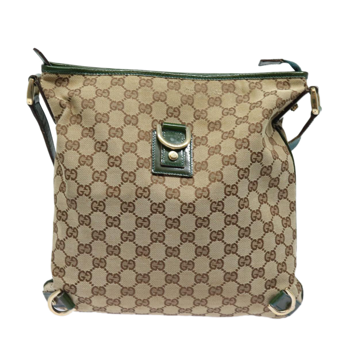 GUCCI GG Canvas Shoulder Bag Beige 131326 84767