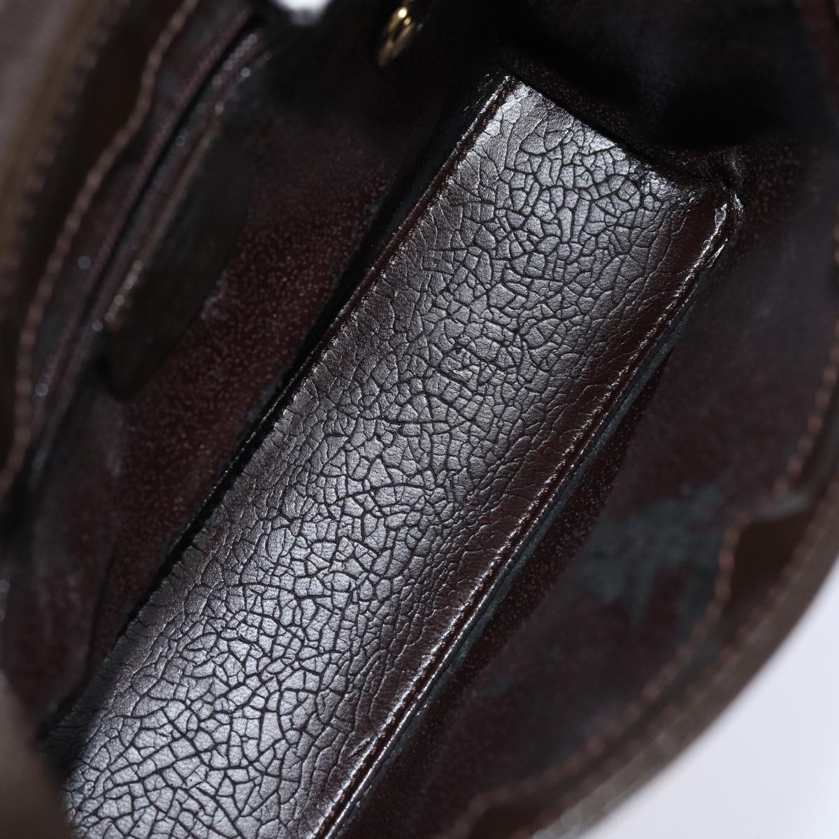 GUCCI Shoulder Bag Patent leather Brown 84811