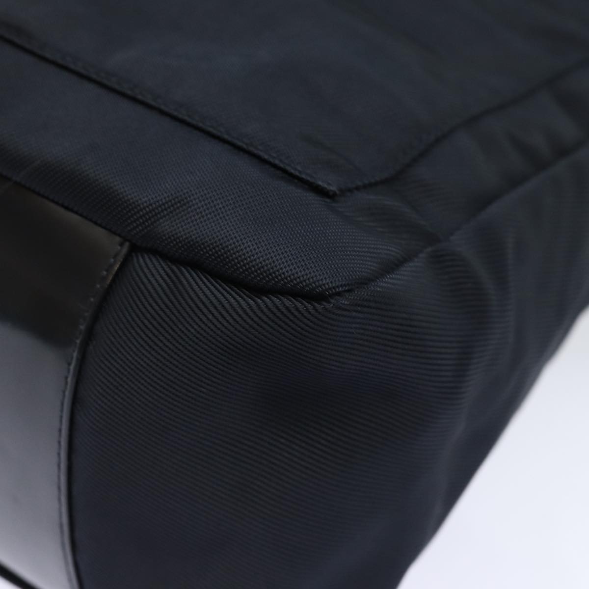 GUCCI Bamboo Hand Bag Nylon Black 000 2404 0509 84812