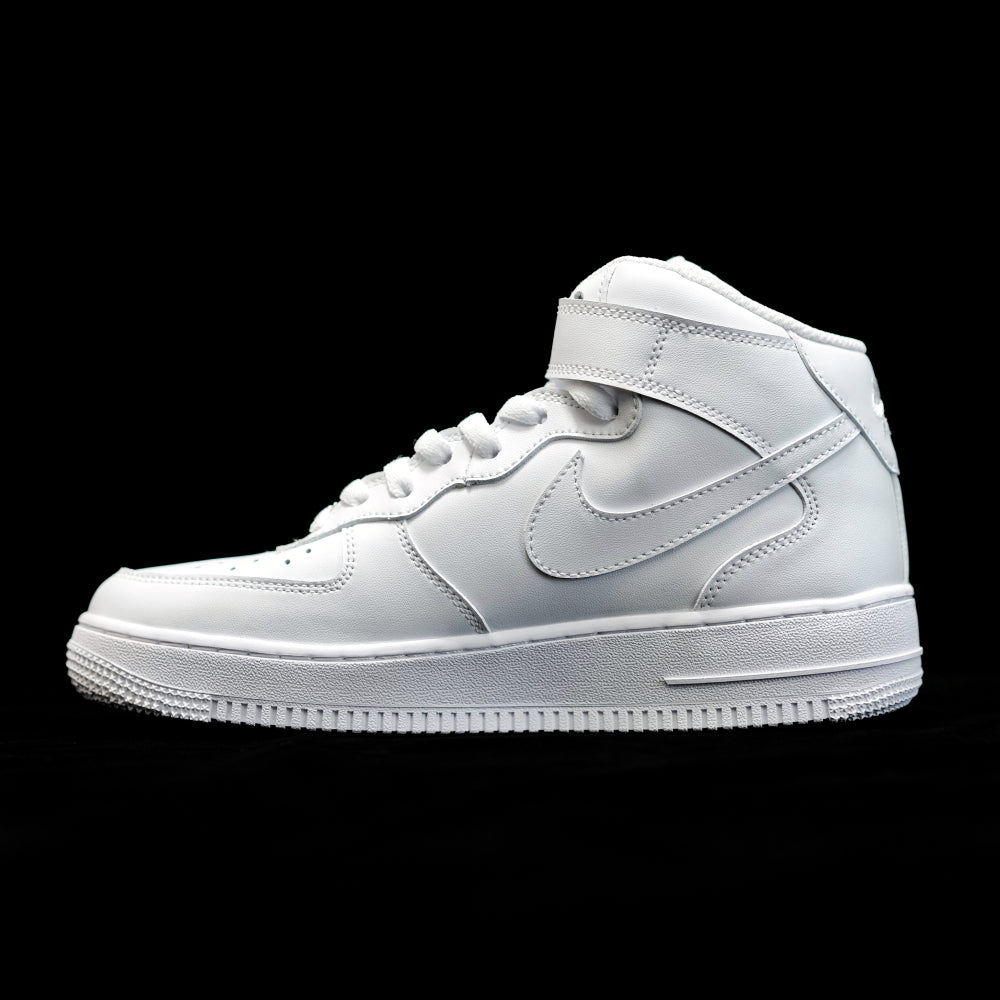 GLM - AF1 pure white mid-top