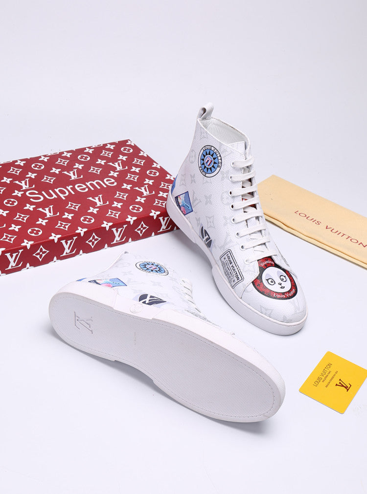 GLM - LUV Stellar Trainer Boot White Sneaker