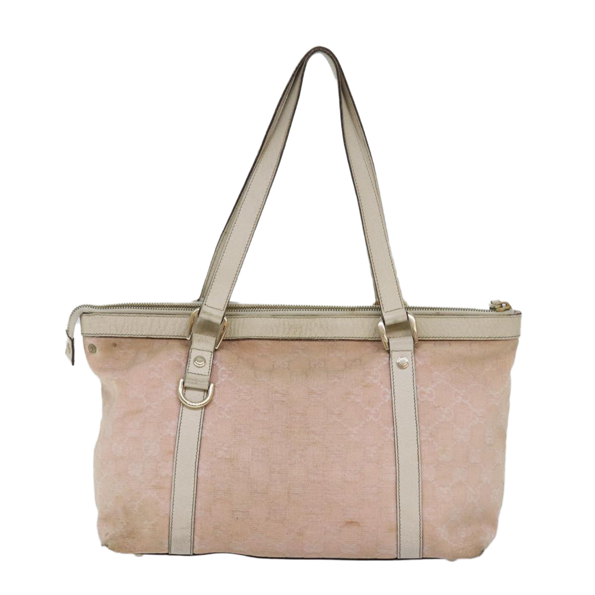 GUCCI GG Canvas Tote Bag Pink 141470 85056