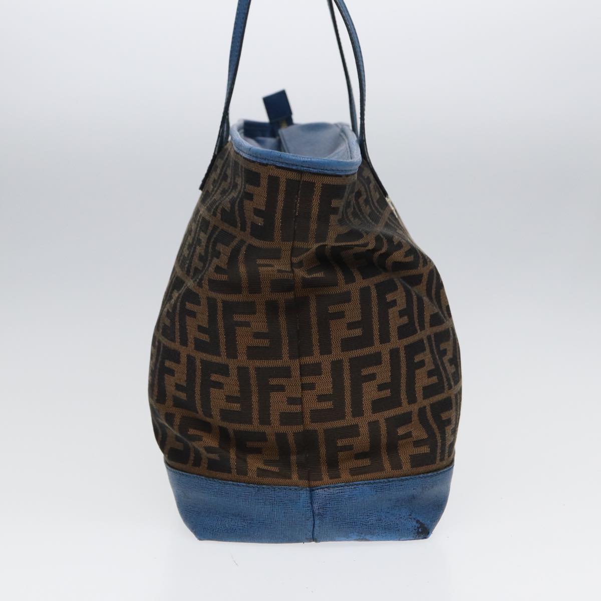 FENDI Zucca Canvas Tote Bag Brown Black 85059