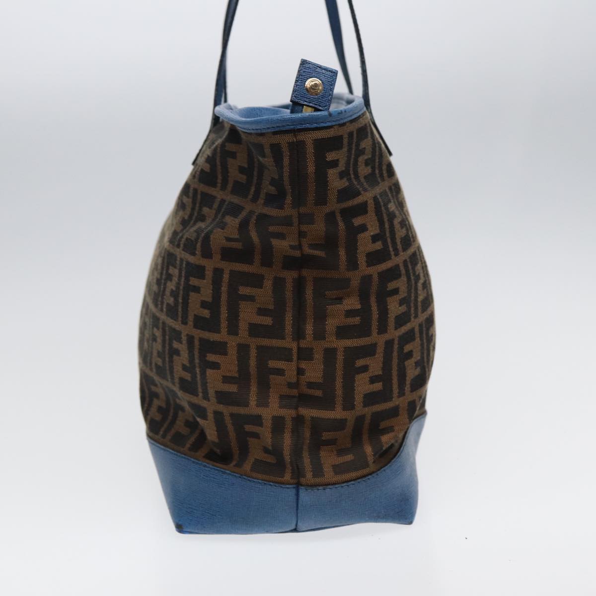 FENDI Zucca Canvas Tote Bag Brown Black 85059