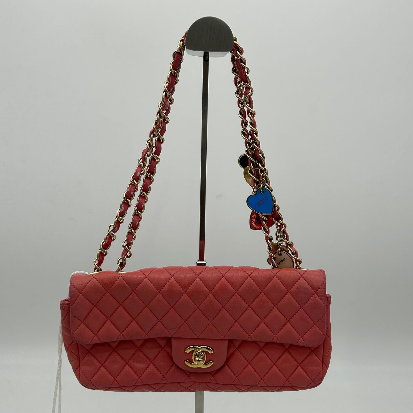 Chanel Camellia Charm Single Flap Bag LA3010