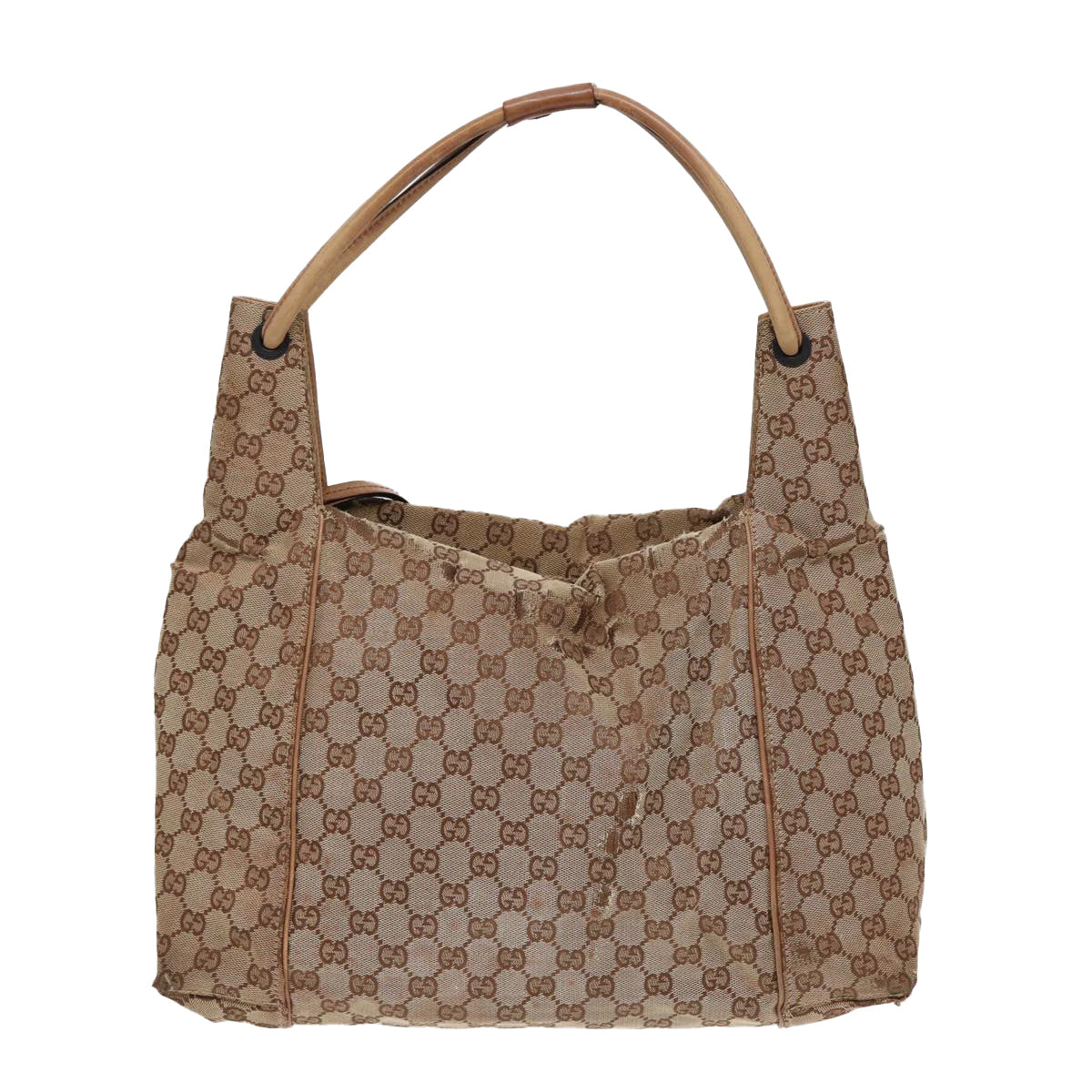 GUCCI GG Canvas Tote Bag Beige 101292 85180