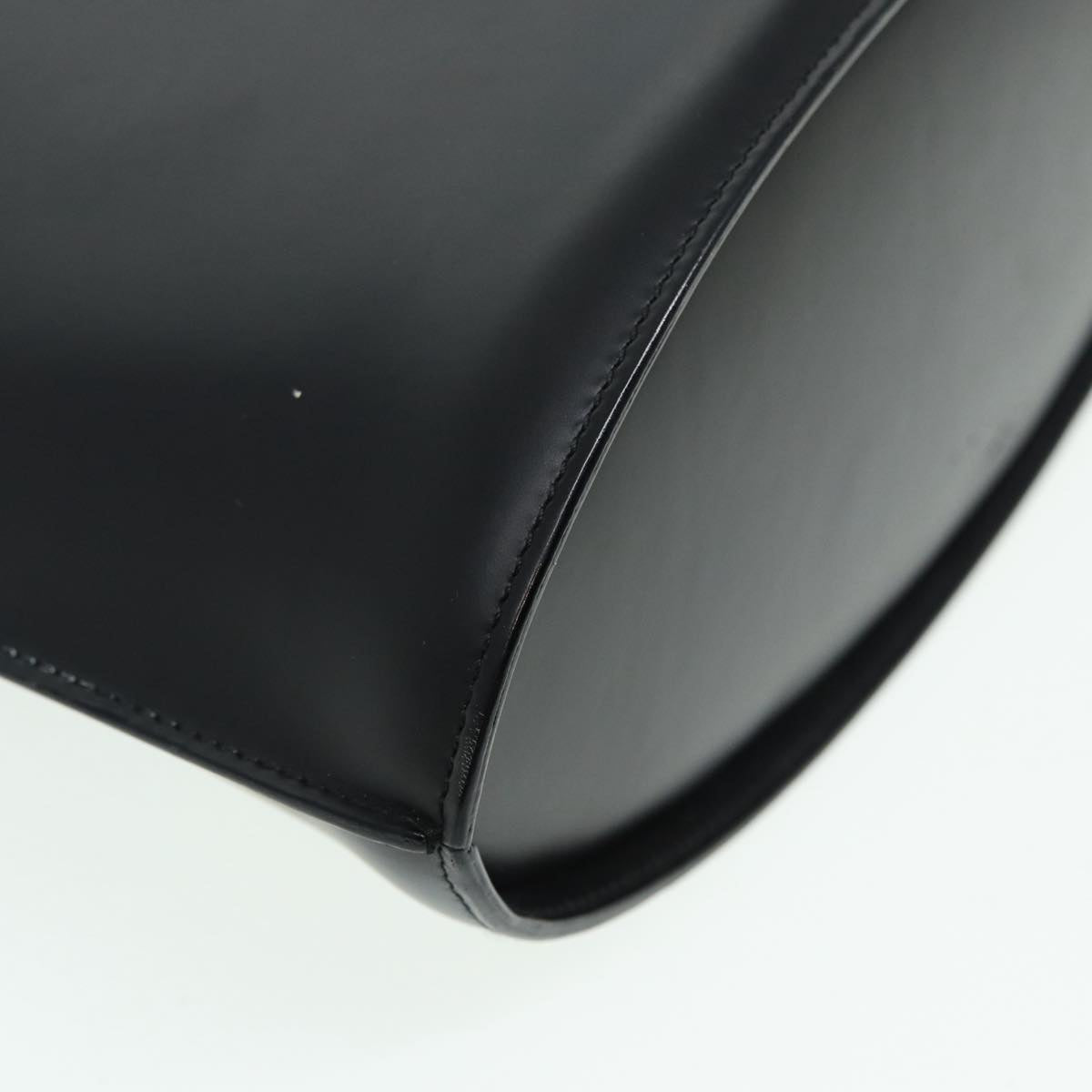 GUCCI Hand Bag Leather Black Silver 001 3010 85529