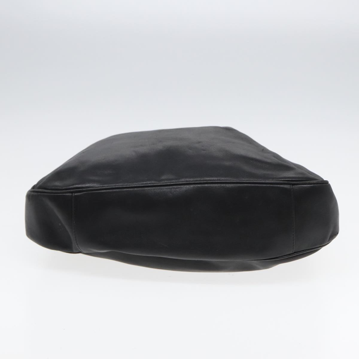 GUCCI Bamboo Hand Bag Leather Black 001 3754 1577 85536