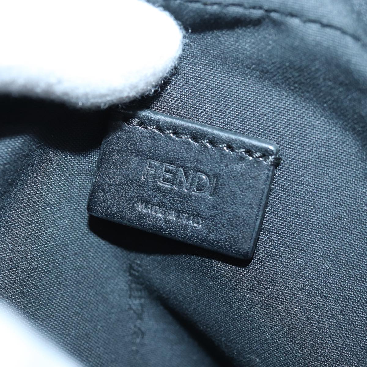 FENDI Shoulder Bag Nylon Black 85694