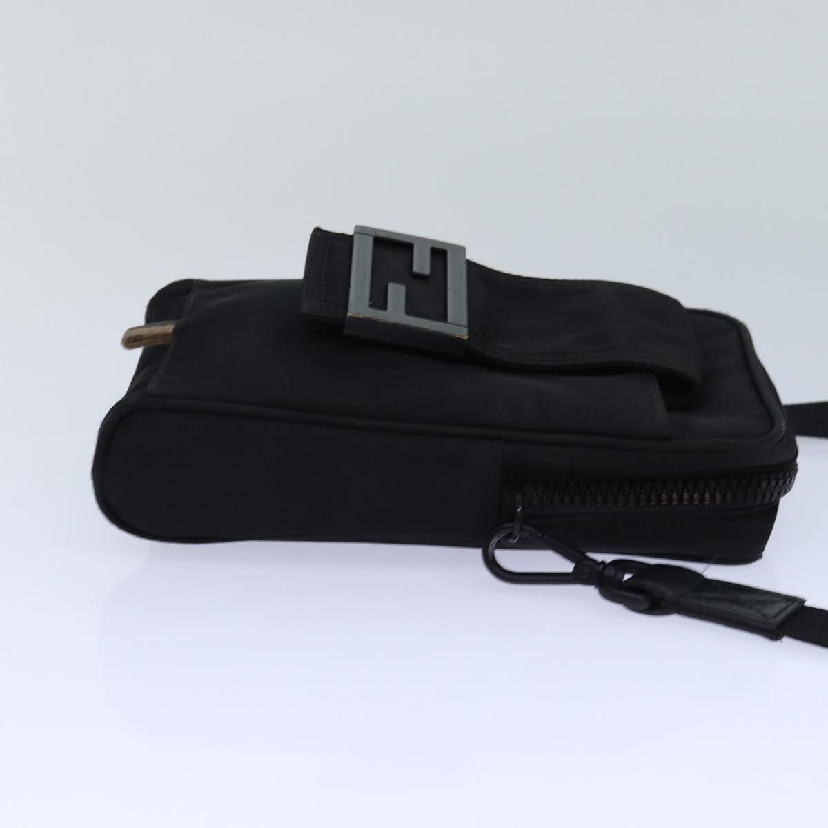 FENDI Shoulder Bag Nylon Black 85694