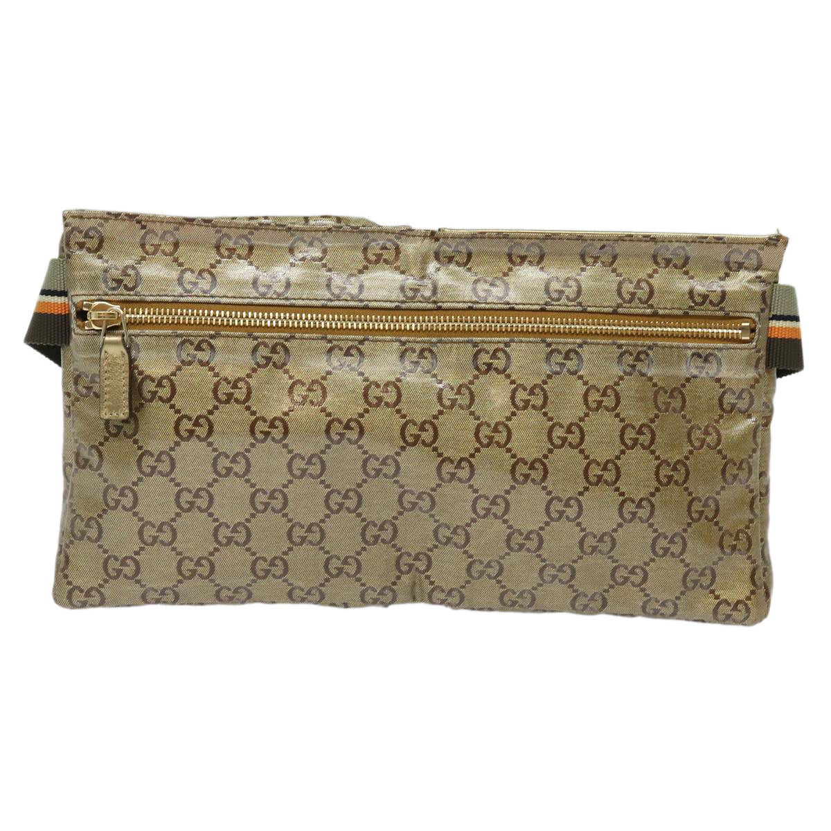 GUCCI GG Crystal Waist bag Gold 28566 85723