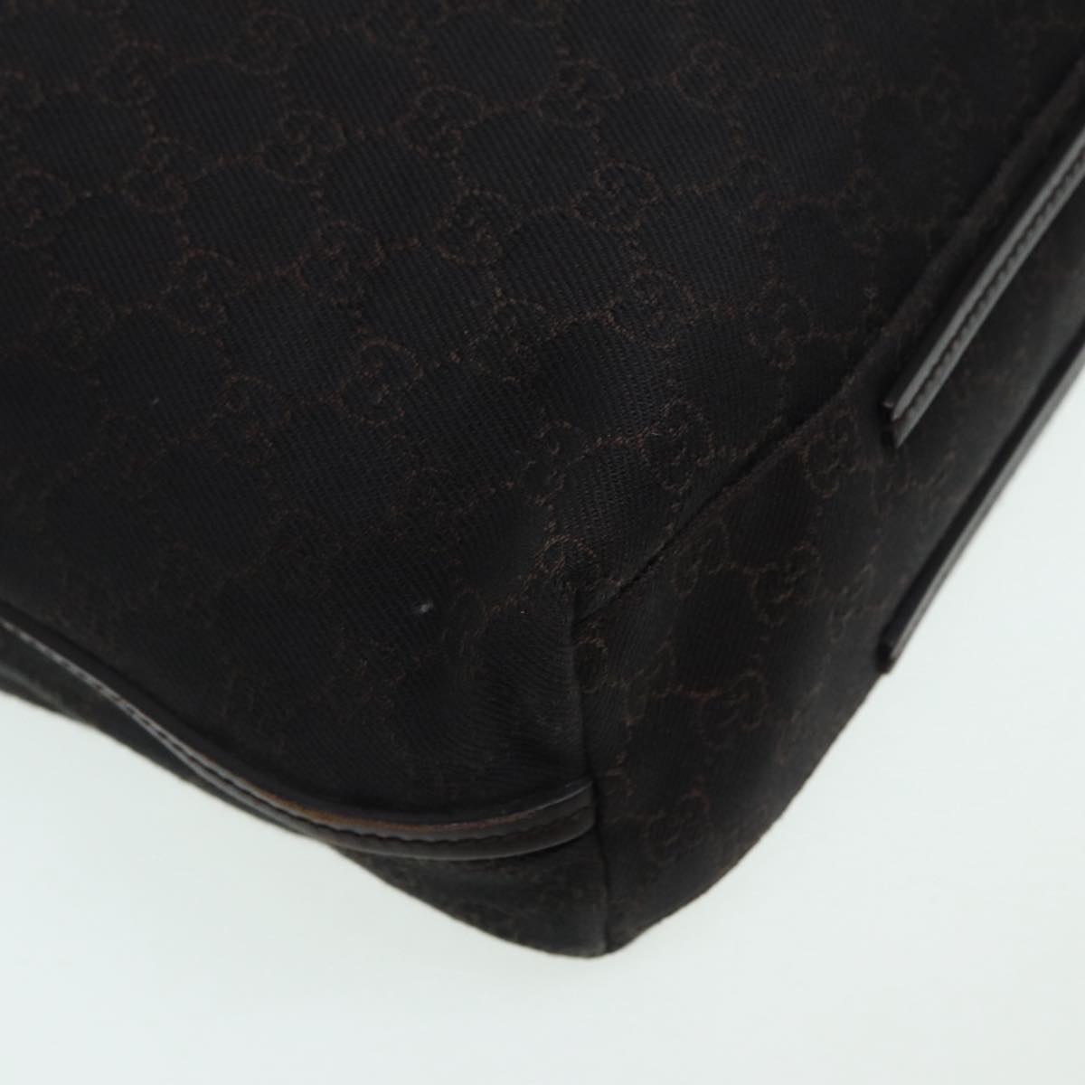 GUCCI GG Canvas Shoulder Bag Black 101341 85814