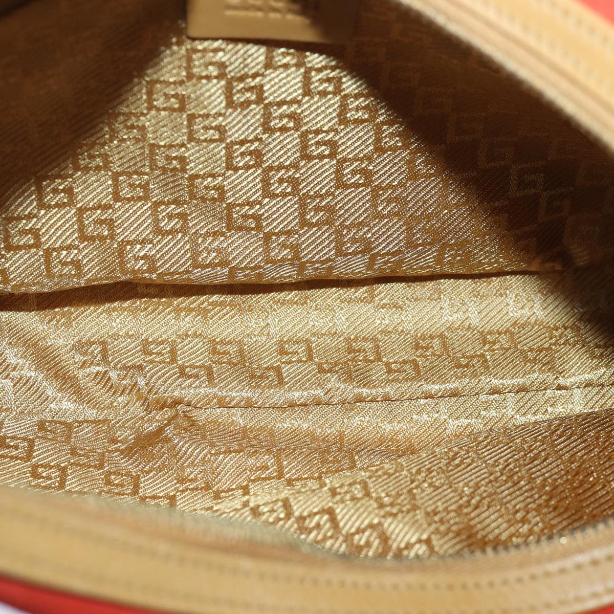 GUCCI Shoulder Bag Suede Red Gold 001 3812 2123 85865
