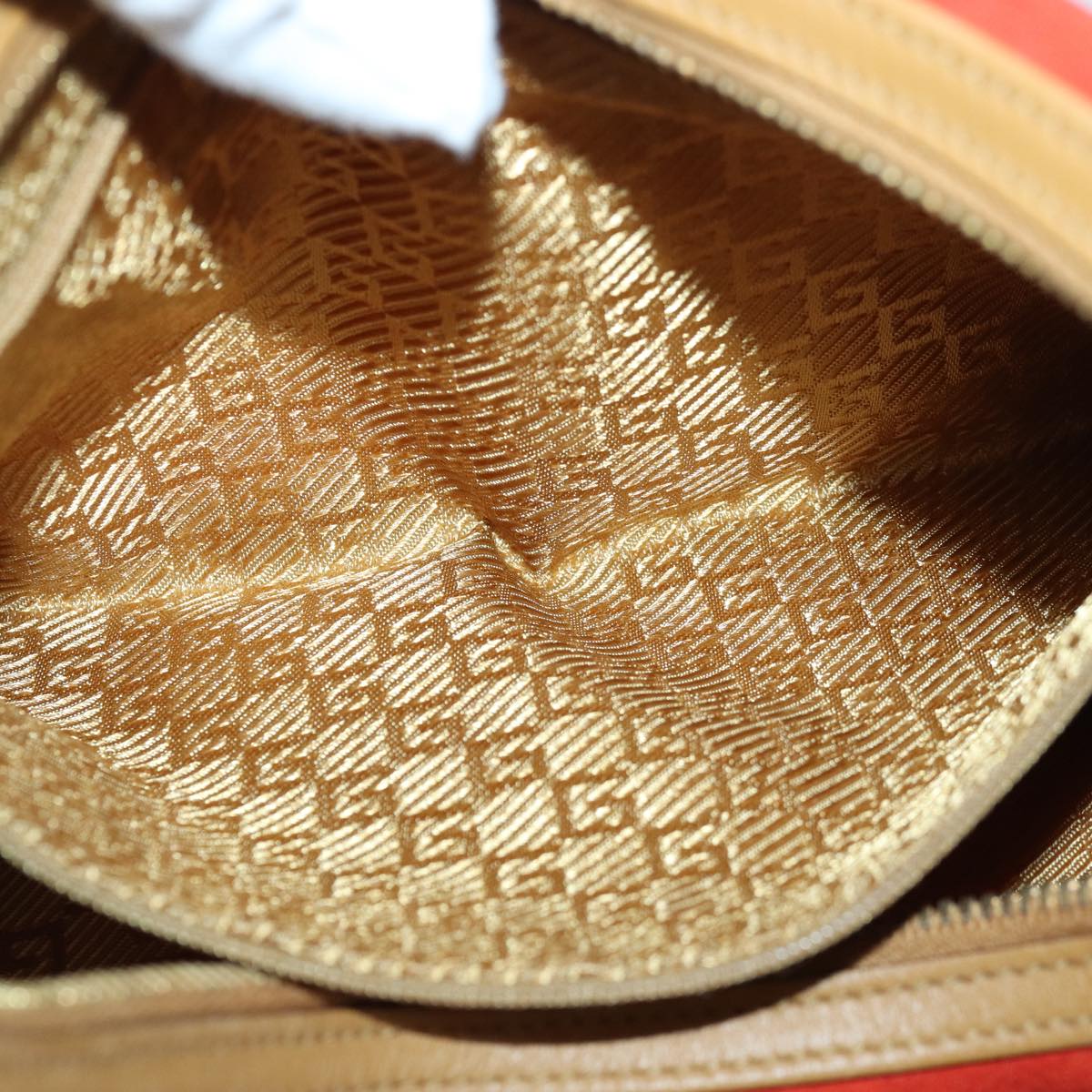 GUCCI Shoulder Bag Suede Red Gold 001 3812 2123 85865