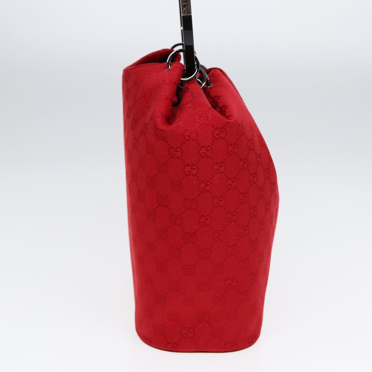 GUCCI GG Canvas Shoulder Bag Red 001 3738 85971