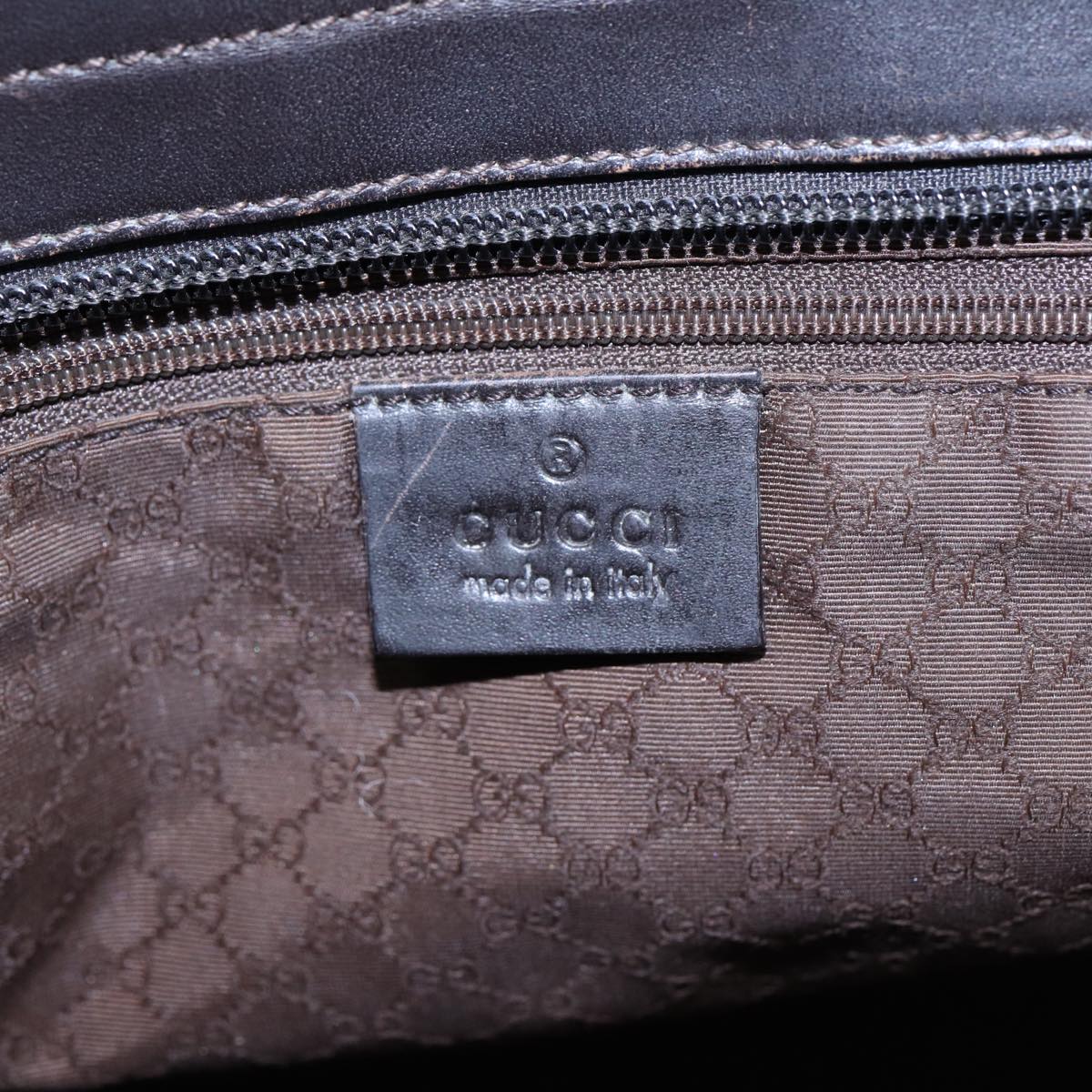 GUCCI Web Sherry Line Hand Bag Canvas Beige Gold Red 002 1119 85986