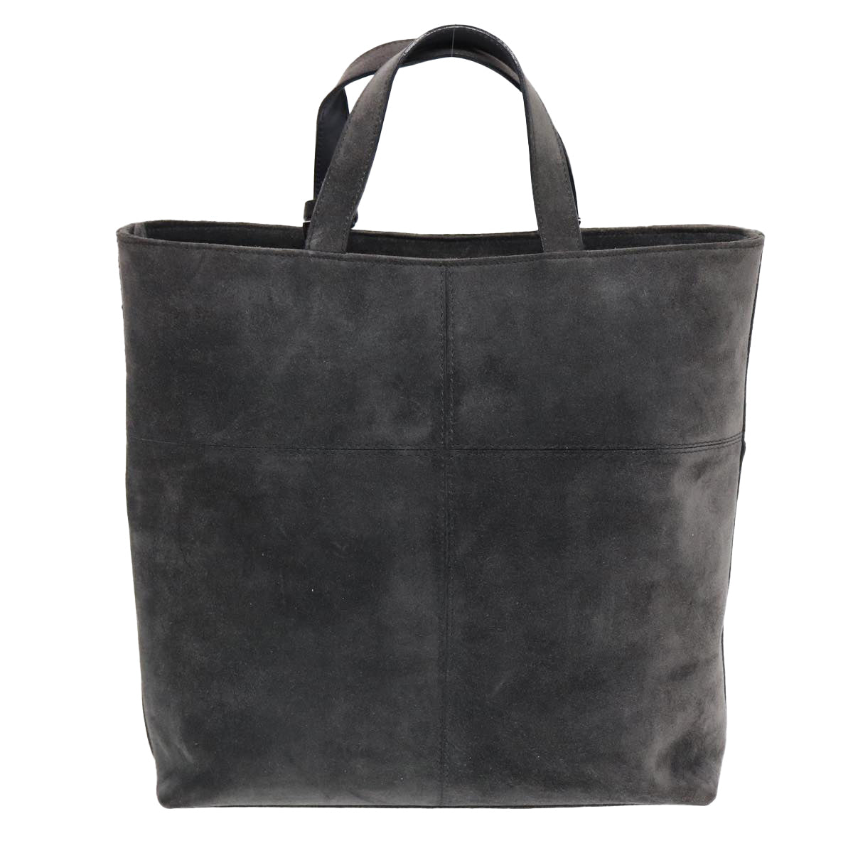 GUCCI Hand Bag Suede 2way Gray 002 2113 0475 85988