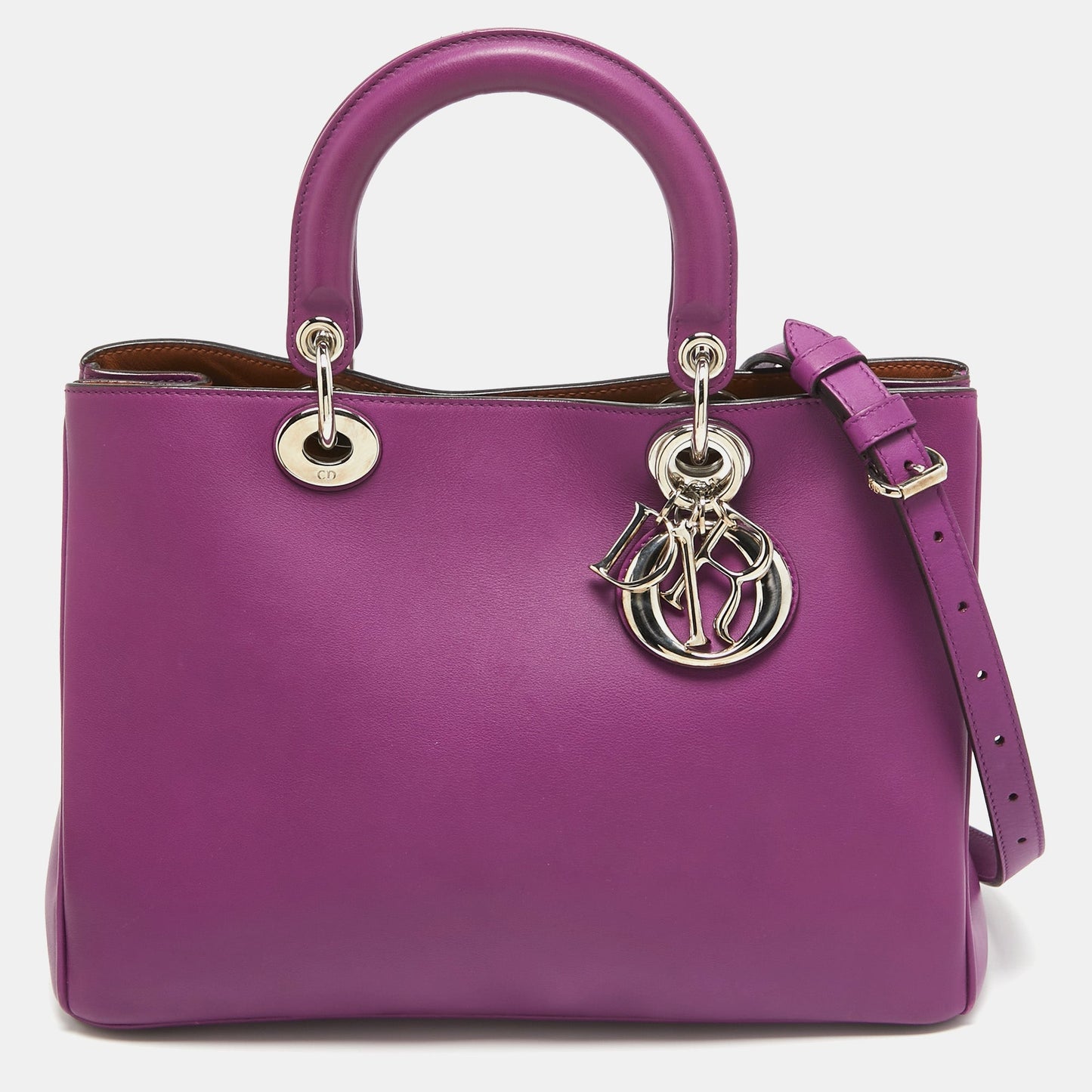 Dior Leather Medium Diorissimo Shopper Tote
