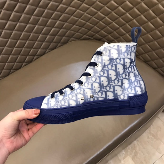 GLM - DIR B23 Blue HIGH-TOP SNEAKER