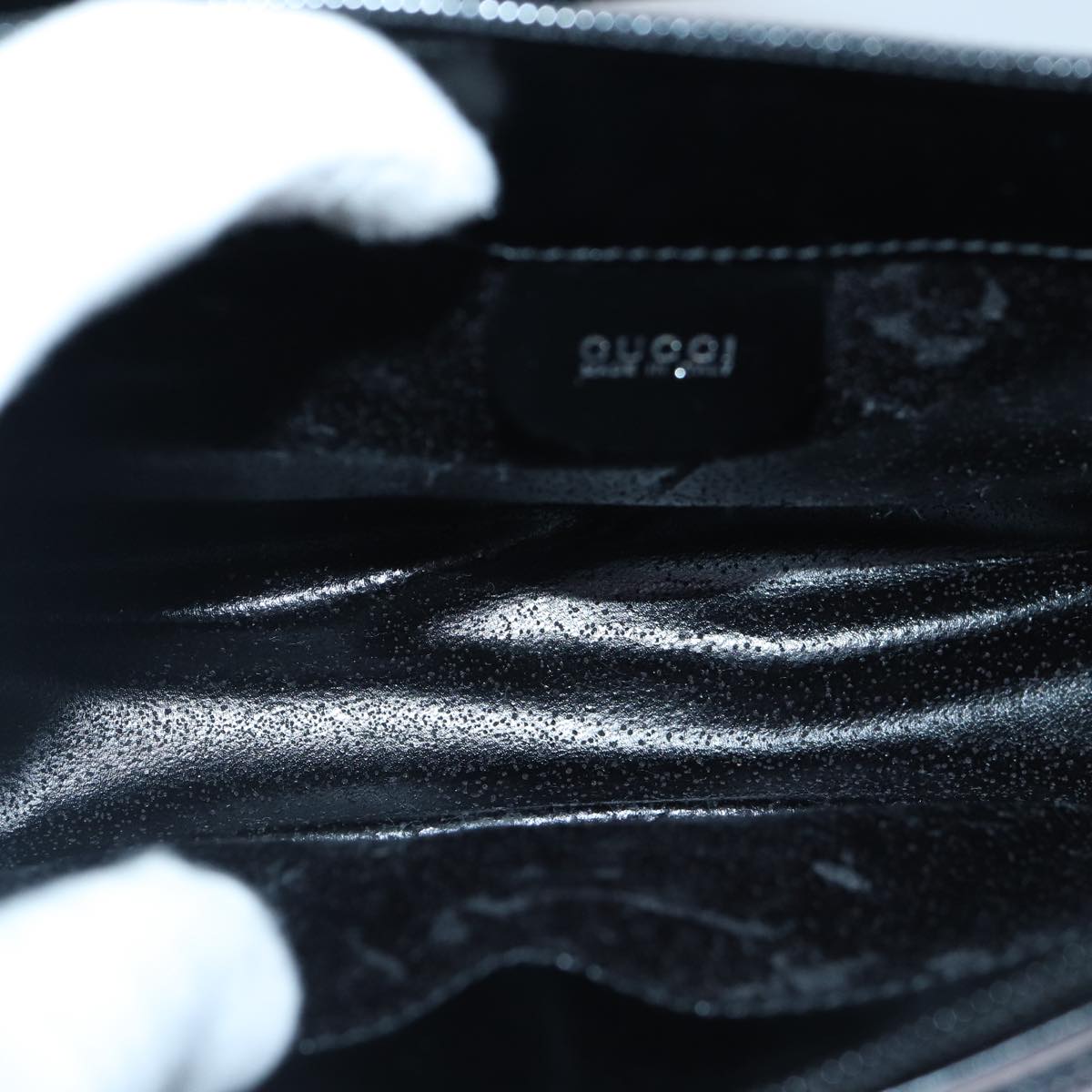 GUCCI Clutch Bag Vinyl Clear 86043