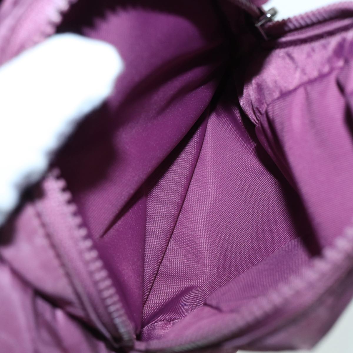 GUCCI GG Canvas Backpack Nylon Purple Silver 406361 86158