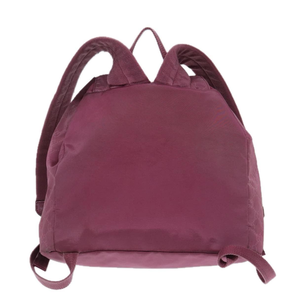 GUCCI GG Canvas Backpack Nylon Purple Silver 406361 86158