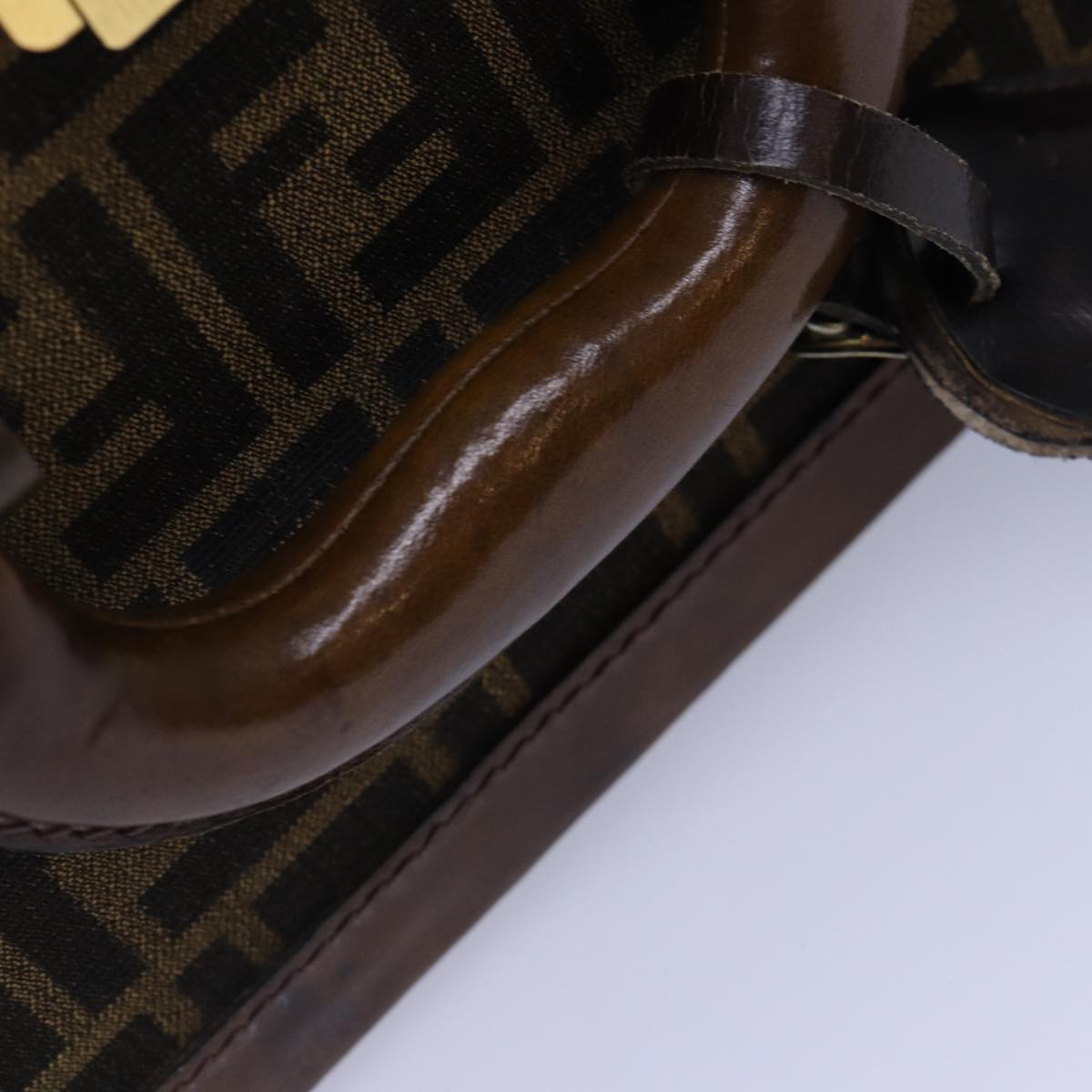 FENDI Zucca Canvas Trunk Brown 86274