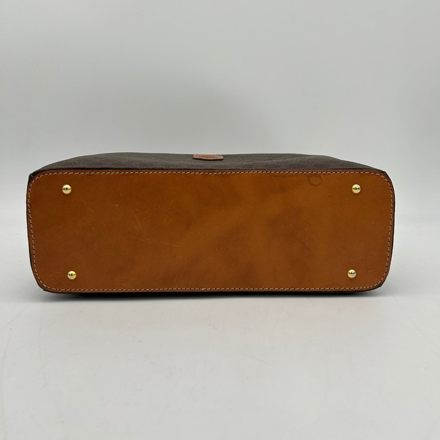 Celine Macadam Canvas Hand Bag PVC Leather - Brown B1130JNJFG