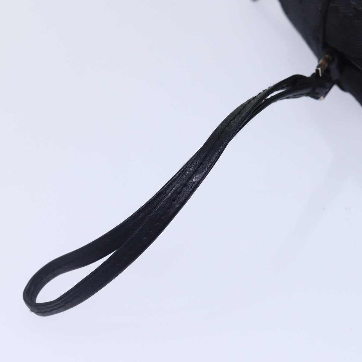 GUCCI GG Canvas Pouch Black Silver 039 1094 86678