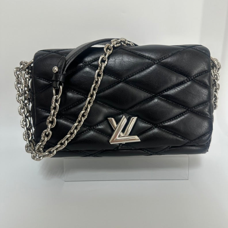 Louis Vuitton Black Malletage Leather B24-23
