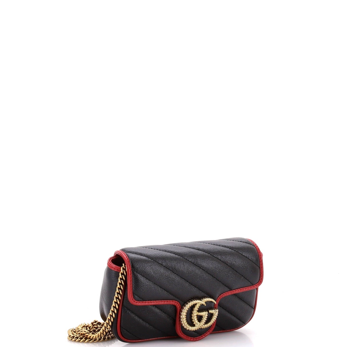 GG Marmont Flap Bag Diagonal Quilted Leather Super Mini