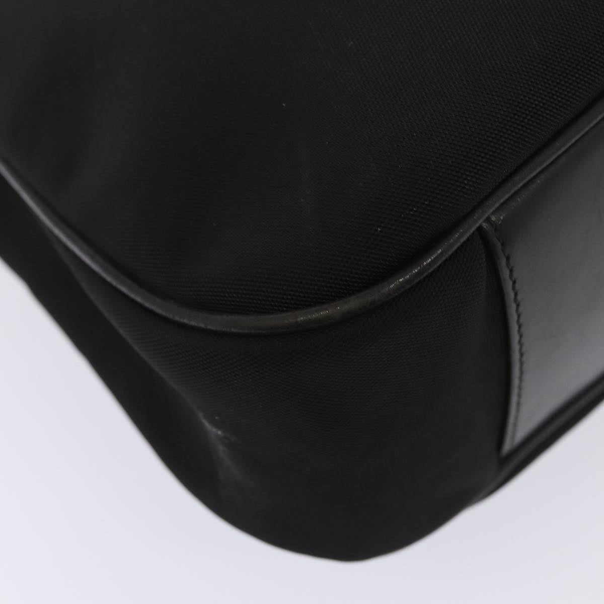 GUCCI Bamboo Hand Bag Nylon 2way Black Silver 001 2113 1577 86930