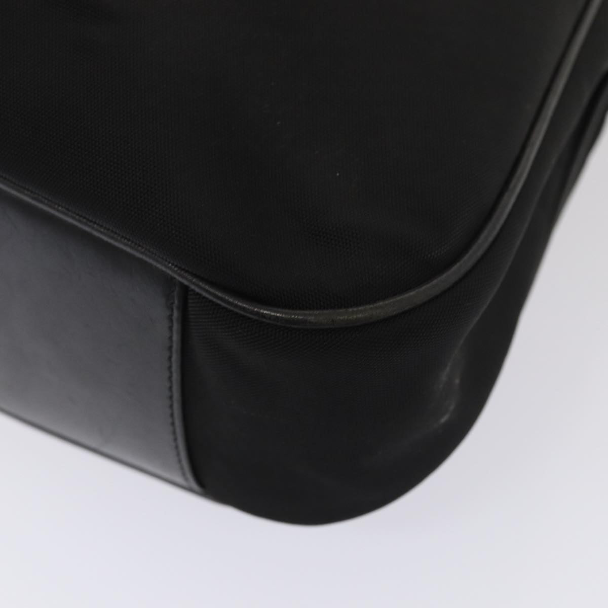 GUCCI Bamboo Hand Bag Nylon 2way Black Silver 001 2113 1577 86930