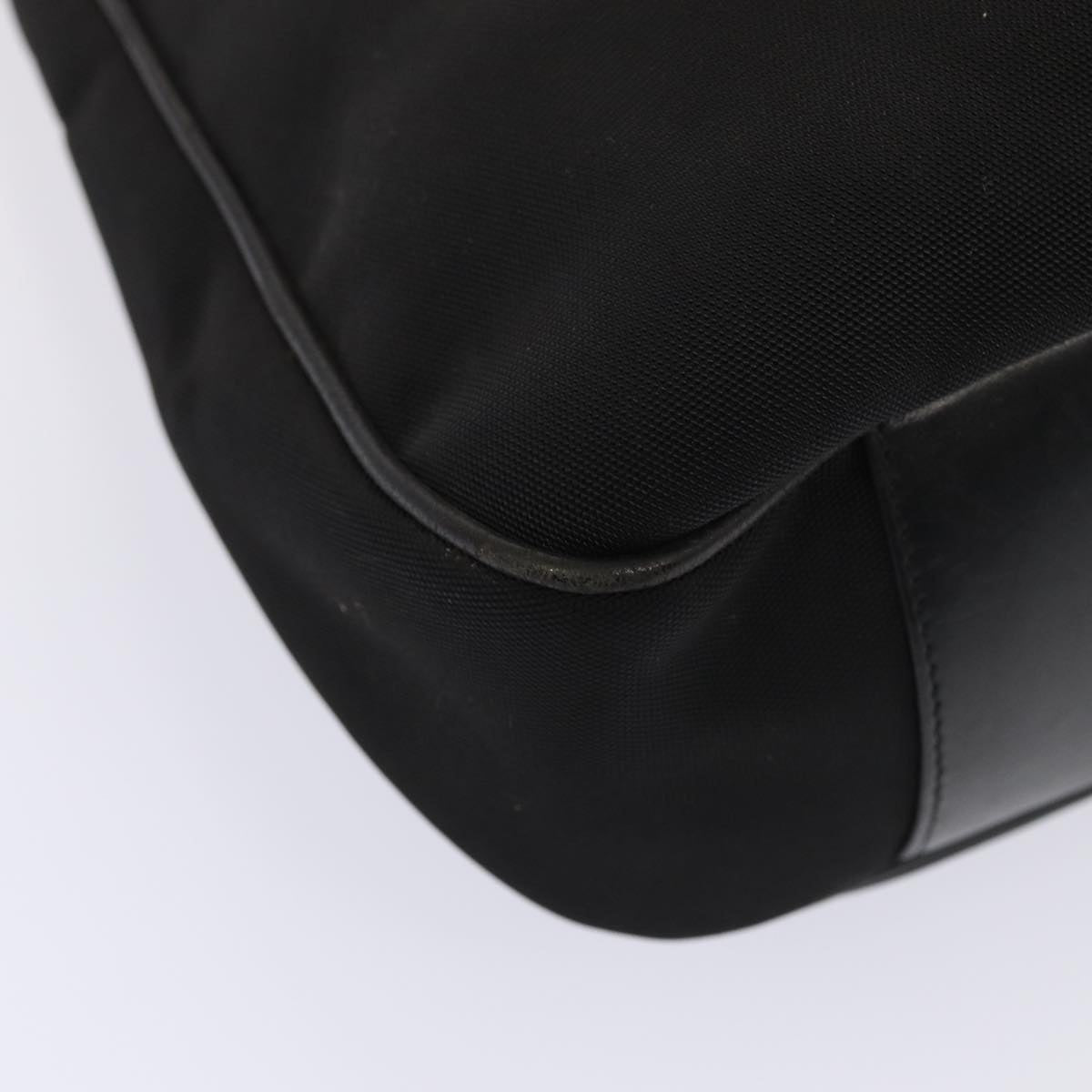GUCCI Bamboo Hand Bag Nylon 2way Black Silver 001 2113 1577 86930