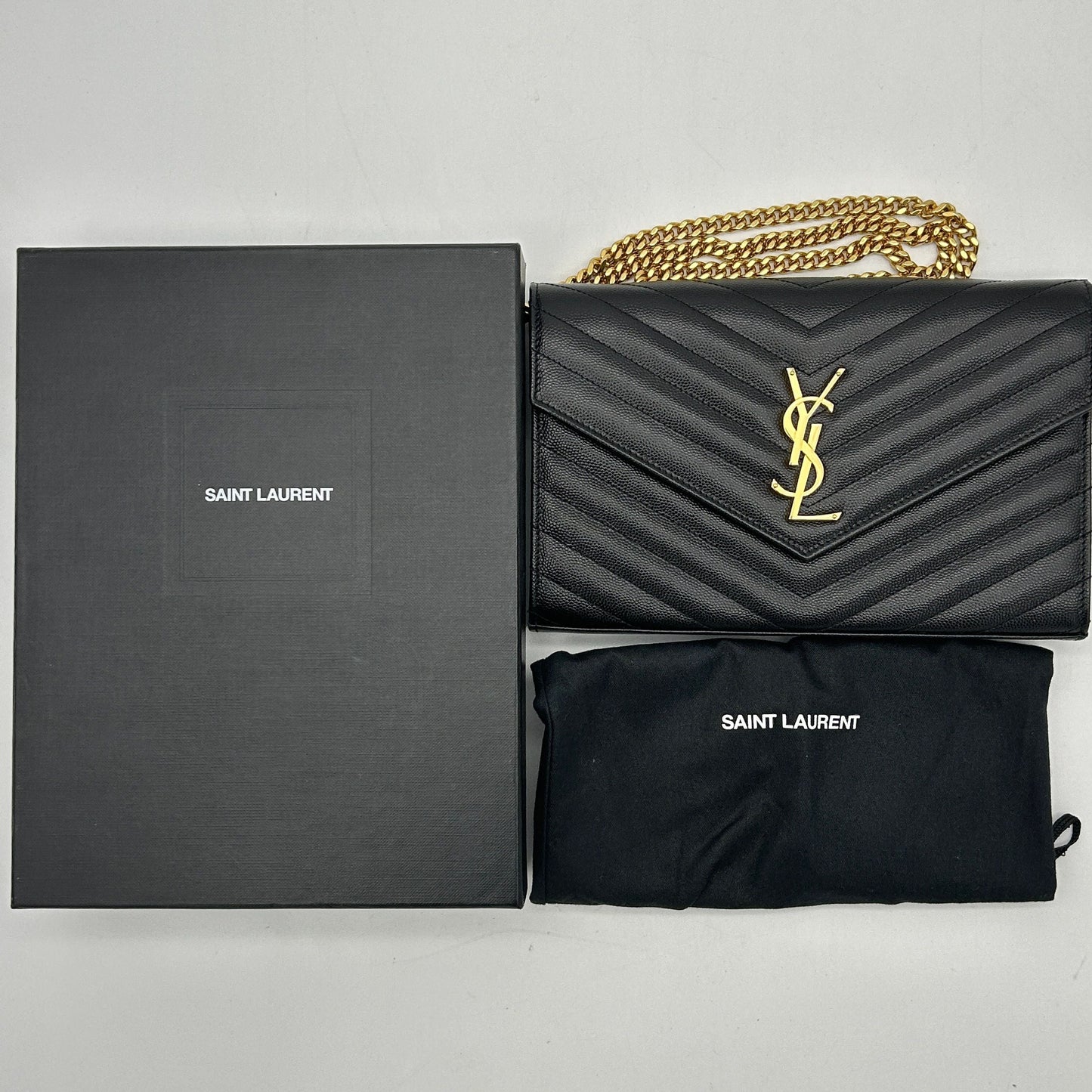 YVES SAINT LAURENT Envelope Wallet on Chain 2120700051817